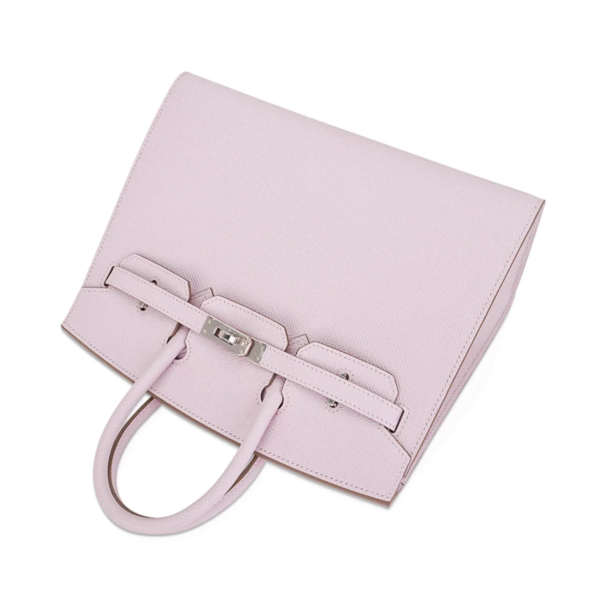 Birkin 25 Sellier Bag Mauve Pale Epsom Leather with Palladium Hardware