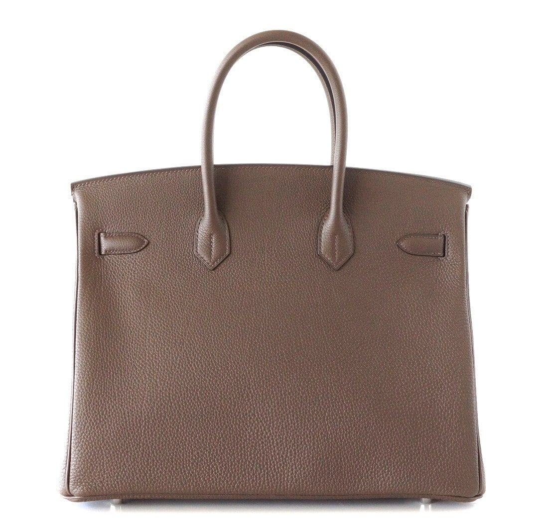 Birkin 35 Bag Ecorce (Bark) Taupe Togo Palladium