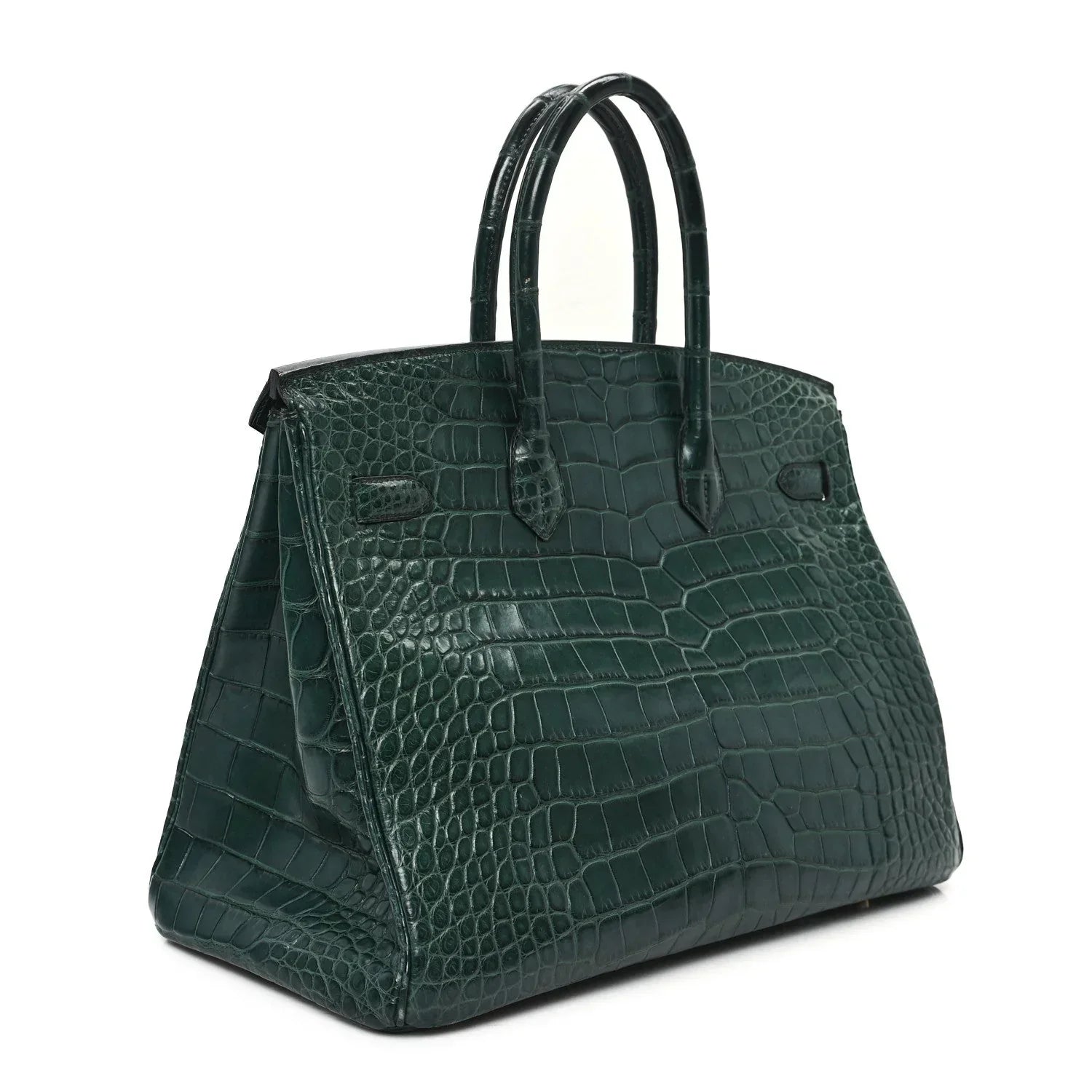 Birkin Titian Green Matte Alligator Gold Hardware