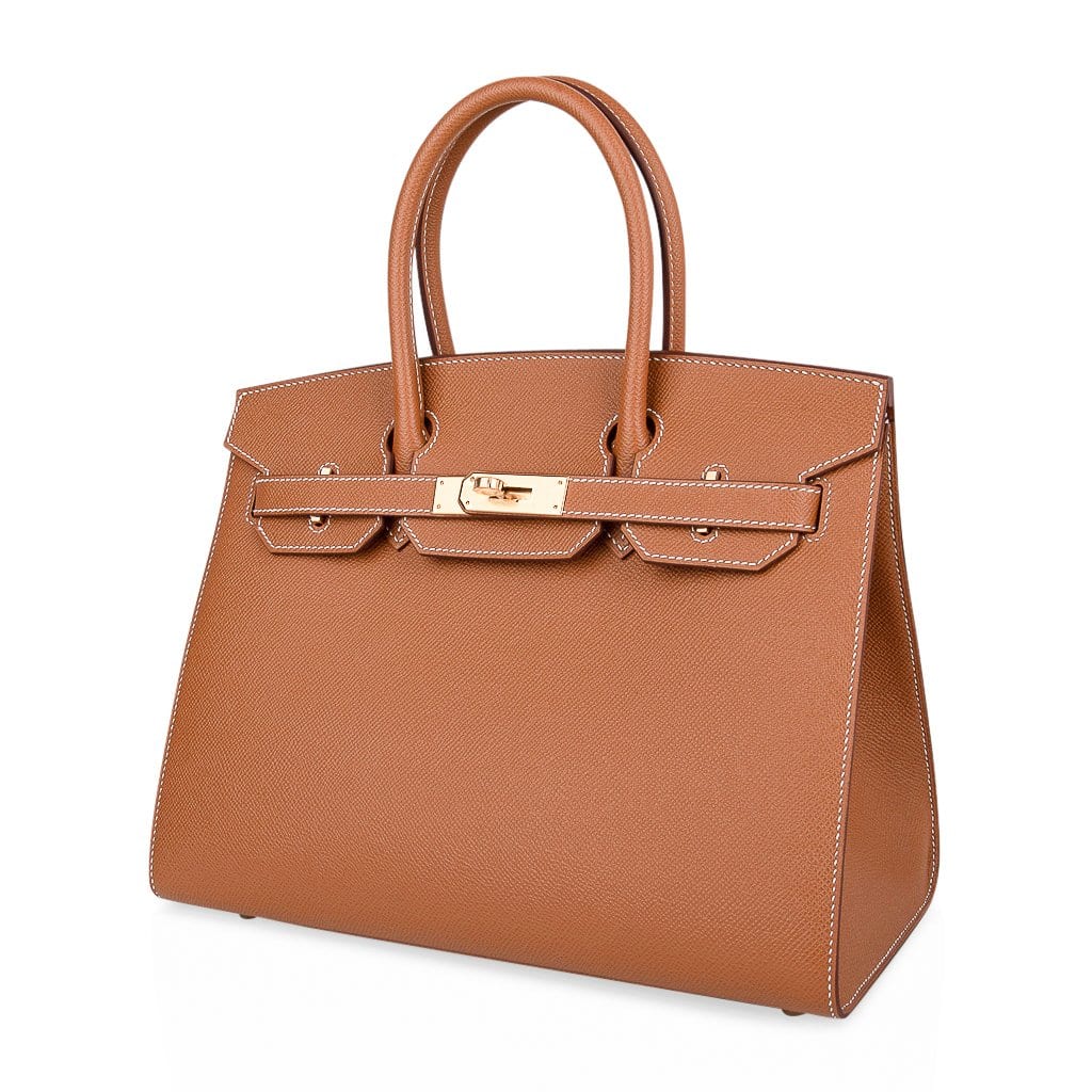 Birkin 30 Sellier Bag Gold Veau Graine Monsieur Brass Limited Edition