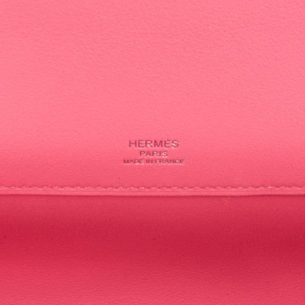 Kelly Cut Bag Pink Rose Azalee Swift with Palladium Hardware