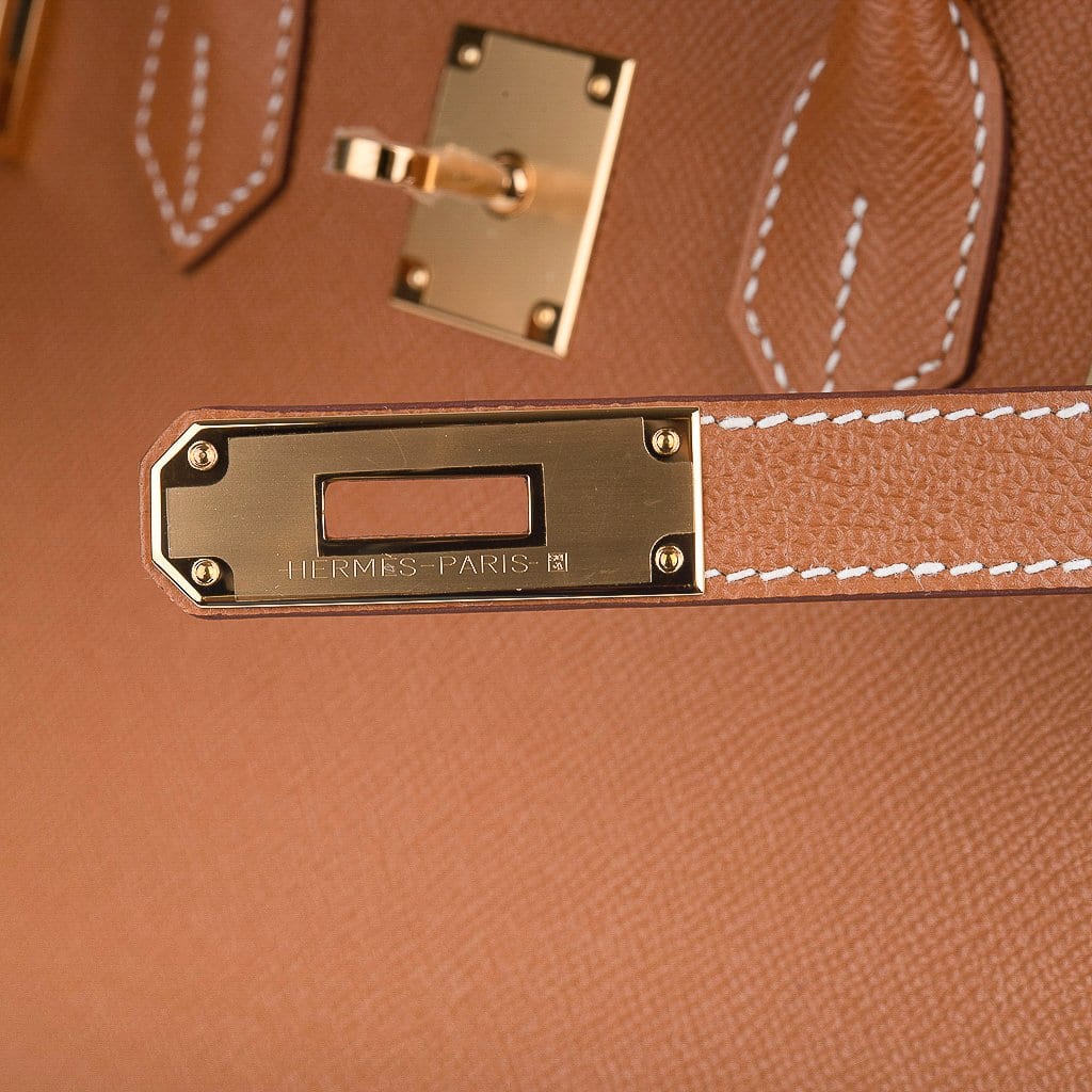 Birkin 30 Sellier Bag Gold Veau Graine Monsieur Brass Limited Edition
