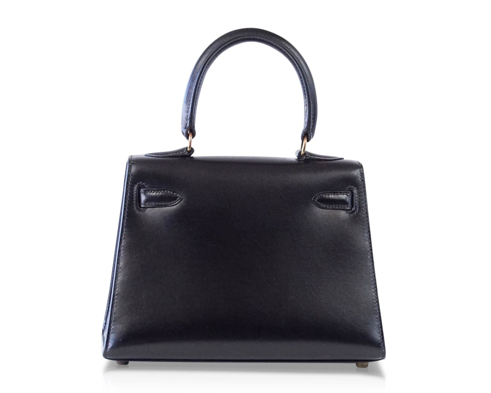 Kelly 20 Mini Sellier Vintage Bag Box Leather Gold Hardware