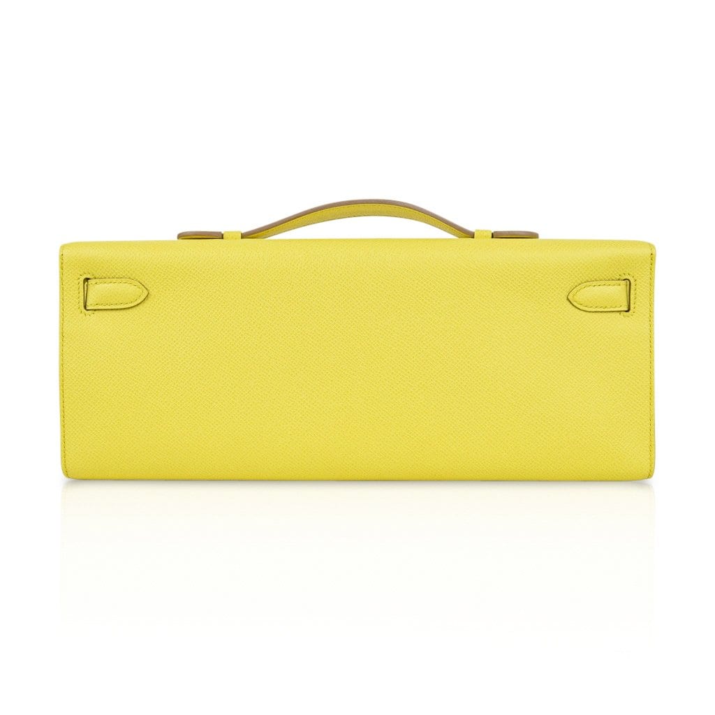 Kelly Cut Bag Clutch Souffre Rare to Find Epsom Leather