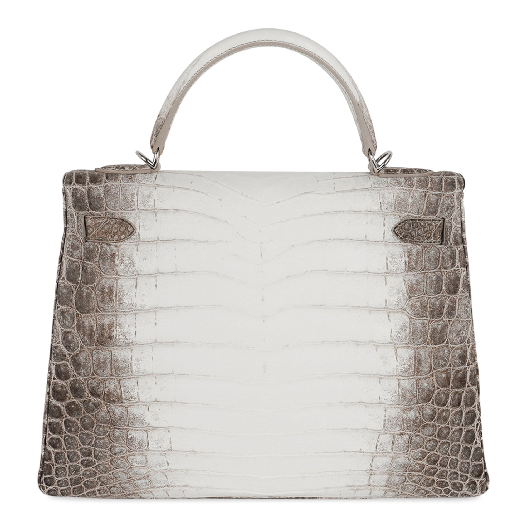 Limited Edition Kelly 32 Bag Himalaya Crocodile with Palladium Hardware