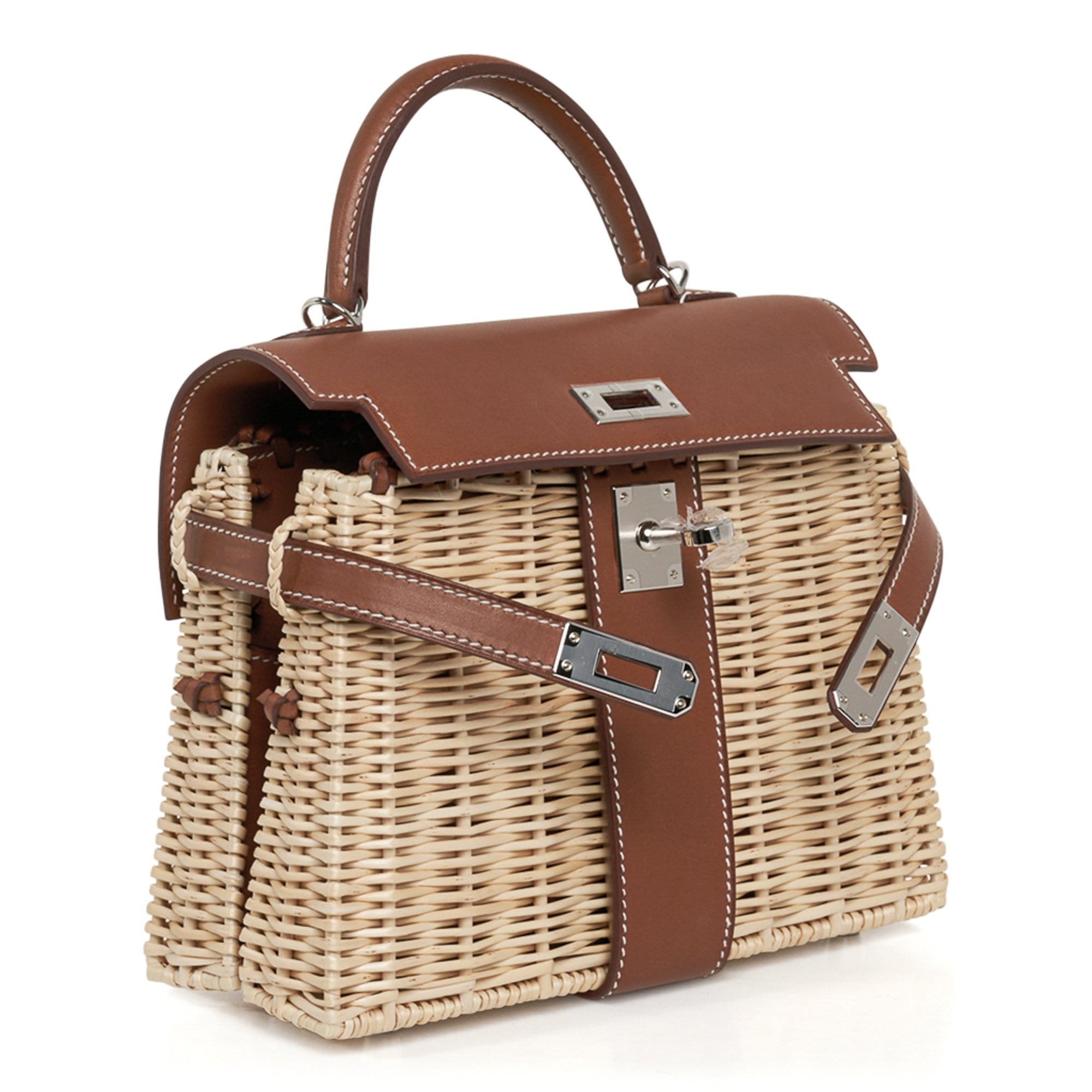 Mini Kelly 20 Bag Picnic Barenia & Osier